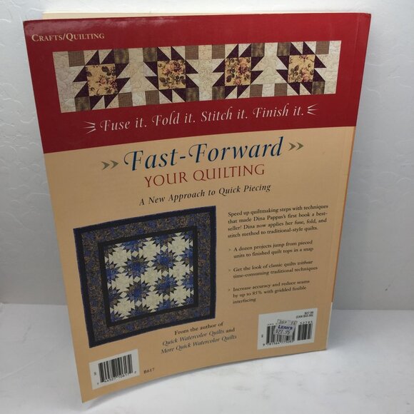 Vintage 2004 Fast-Forward Your Quilting Dina Pappas Quilt Pattern Design Book - Picture 9 of 9